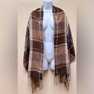 Brown Plaid Scarf